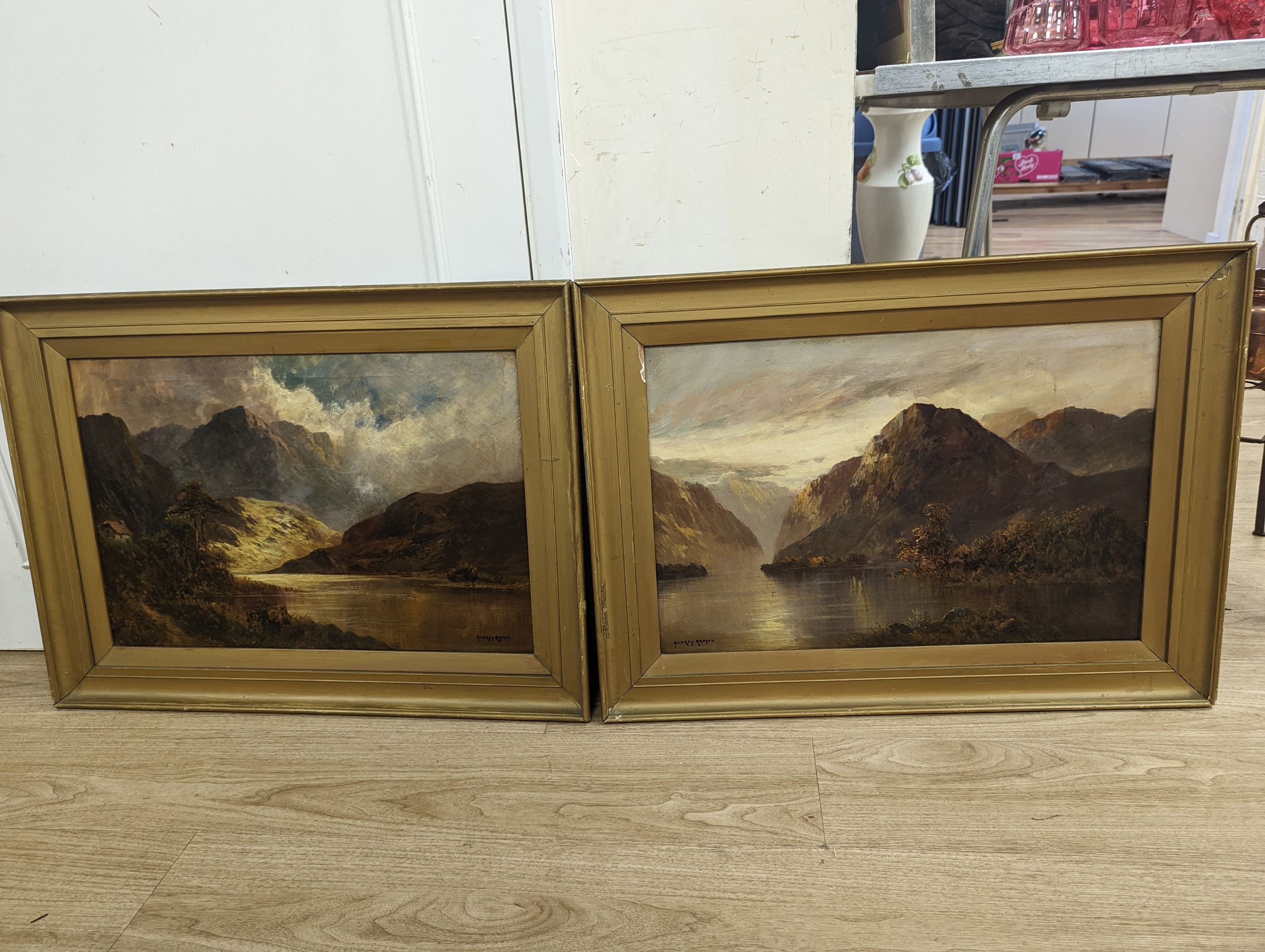 Aubrey Ramus (1895-1950), pair of oils on canvas, highland landscapes, both signed and framed, 40 x 60cm